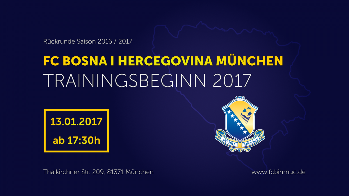 Trainingsbeginn Rückrunde 2017
