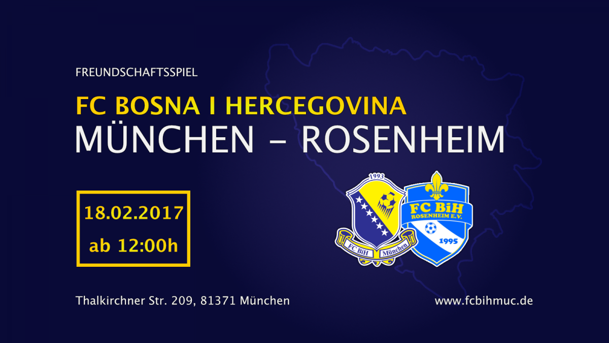 [FREUNDSCHAFTSSPIEL] FC BIH München - FC BIH Rosenheim