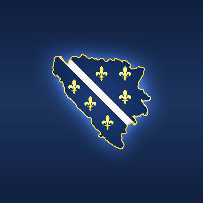 Get Bosnien Flagge Lilie PNG