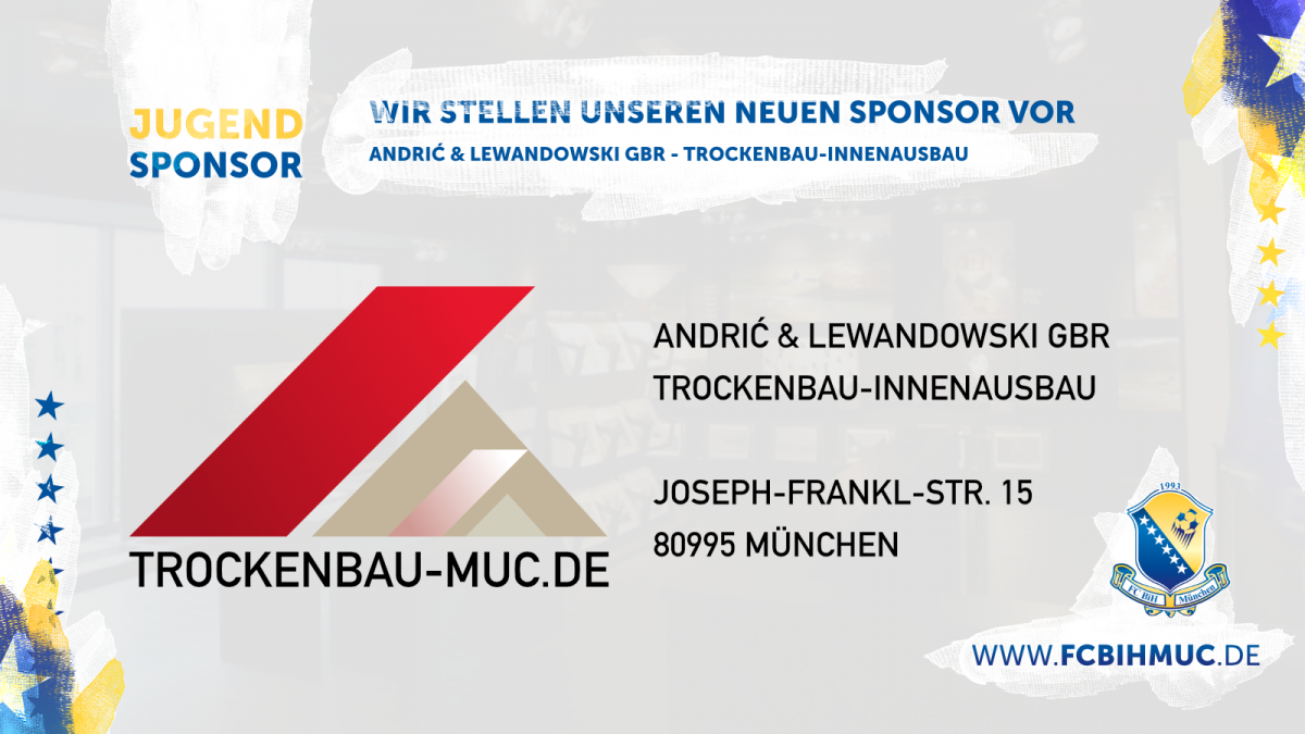 Neuer Jugend Sponsor: Andrić & Lewandowski GbR